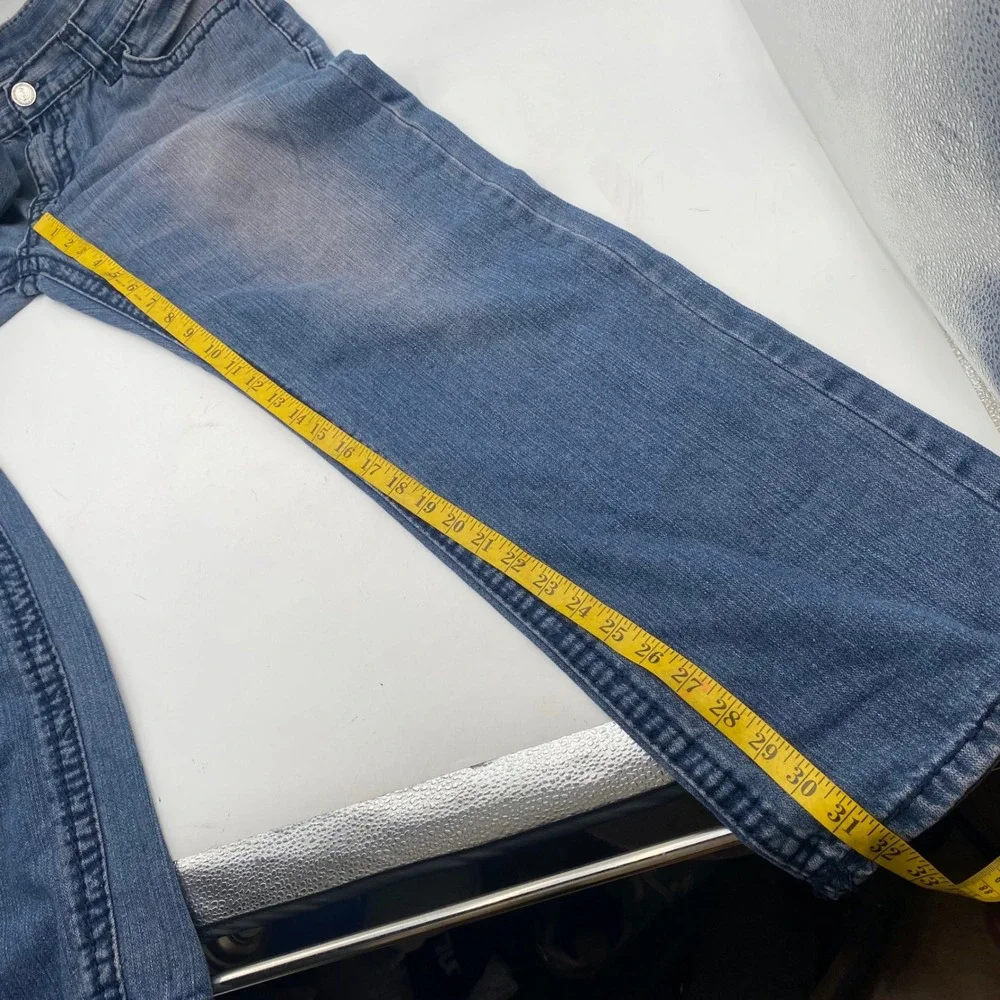 True Religion Joey Super T Jeans Mens 38x32 Blue Baggy Relaxed Made USA Vintage